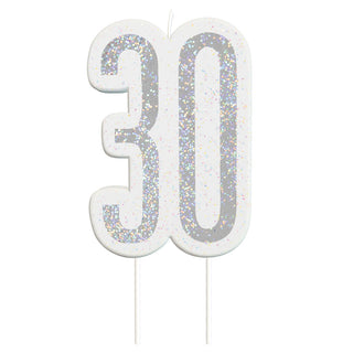 30 års Tårtljus Silver