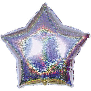 Foil balloon glitter Star with helium 46cm