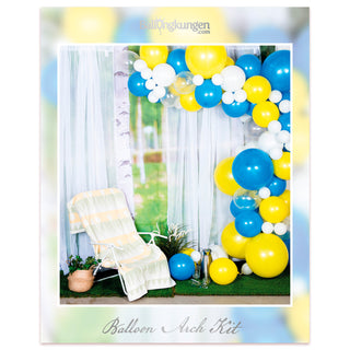 Ballongbåge Kit Blå & Gul 5m