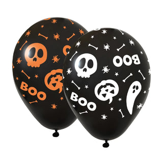 Halloween BOO Latexballonger 30cm 6-pack