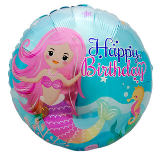 Foil balloon birthday mermaid