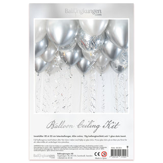 Ballongkit för taket - SIlver Chrome