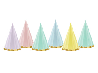 Party hats Yummy Mix 6-pack