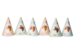 Party hats Horses 6-pack