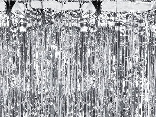 Partygardin, silver, 100x200 cm