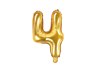 Siffror Folieballong Guld 35cm