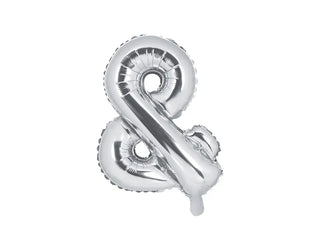 Bokstäver Folieballong Silver 35cm