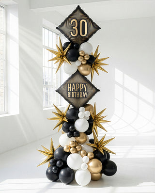 Folieballong Happy Birthday, 46x46 cm, mix