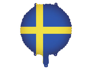 Sverige Flagga med Heliumballong 18"tum