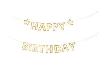 Banderoll Happy Birthday, mix, 220x14,5 cm
