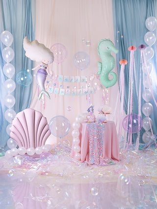 "Happy Birthday Mermaid" Banner, 130x100 cm