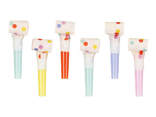 Pappersvisslor Konfetti – Mix (6-pack)