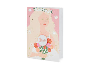 Bride Kort med Pin 10,5x15 cm