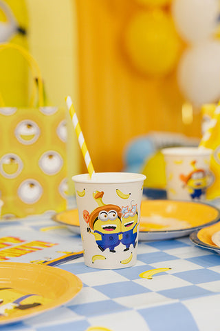 Papperstallrikar Minions, 18 cm, mix