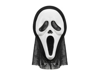 Halloweenmask med huva, mix, 18x31 cm