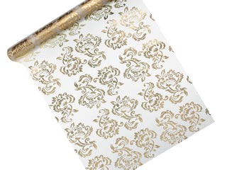 Dekorativ Bordslöpare Guld med mönster
