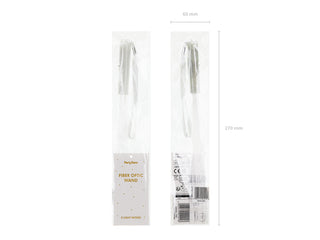 Fiberoptisk LED-stav 26 cm – Vit med 3 ljuslägen