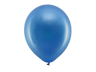 Latex balloons Mettalic Dark blue 30cm, 100-pack