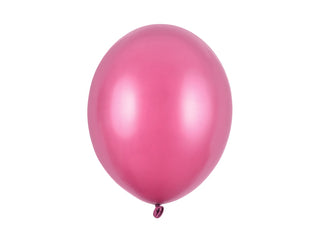 Latexballonger 30 cm, metallic starkrosa, 100-pack