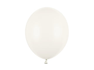 Latexballonger 30 cm, pastell benvit, 100-pack