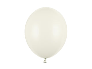 Latexballonger 30 cm, pastell ljus kräm, 50-pack