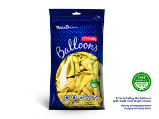 Latexballonger 30 cm, pastell citrongul, 100-pack