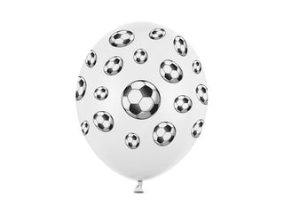 Latexballonger Fotboll 30cm, 6-pack