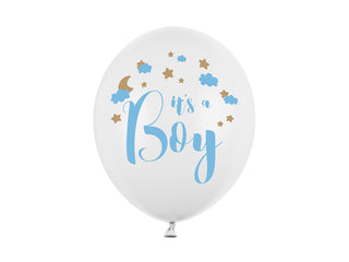 Latex balloons It´sa boy 30cm, 6-pack