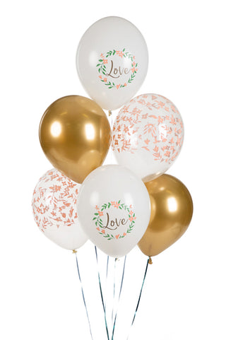 Latex balloons Love Mix 30cm, 6-pack