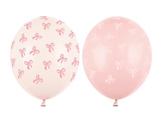 Latexballonger med rosetter, 30 cm, mix, 6-pack