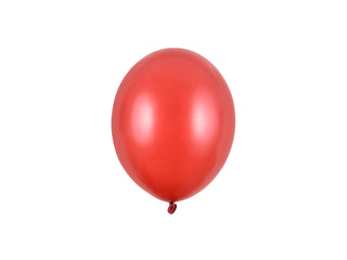 Latexballonger 12 cm, metallic vallmoröd, 100-pack