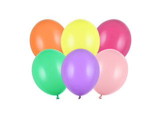 Latexballonger 12 cm, mix, 100-pack