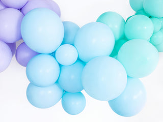 Latexballonger 12 cm, pastell ljusblå, 100-pack