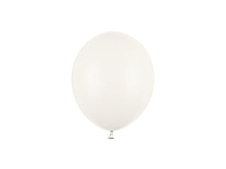 Latexballonger 12 cm, pastell benvit, 100-pack