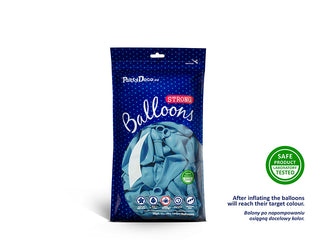 Latexballonger 12 cm, pastell babyblå, 100-pack