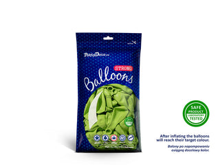 Latexballonger 12 cm, pastell limegrön, 100-pack