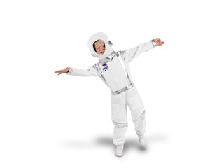 Astronautdräkt, vit, 5-6 år