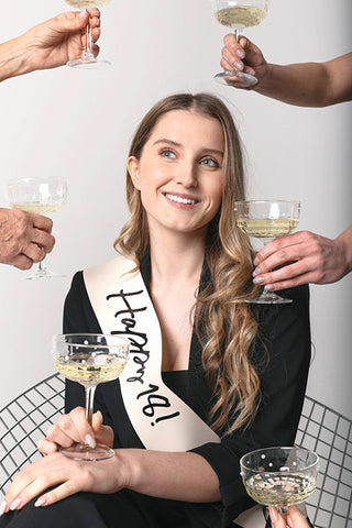 Sash Happy 18, gräddvit, 76 cm