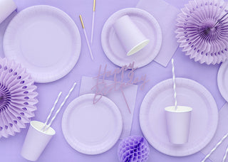 Papperstallrikar, lavendel, 23 cm, 6-pack