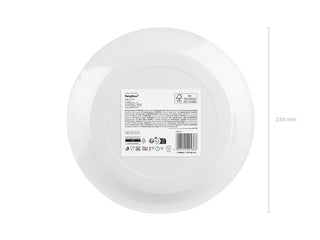 Papperstallrikar, ljusgröna, 23 cm, 6-pack