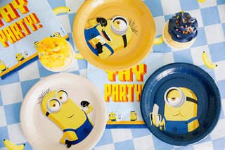 Papperstallrikar Minions, 18 cm, mix