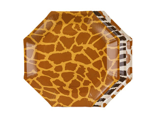 Tallrikar Safari prickar, 23 cm, mix