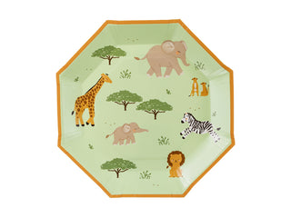 Papperstallrikar Safari, 23 cm, mix