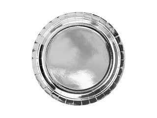 Papperstallrikar Metallic 23cm – Runda lyxiga engångstallrikar