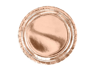 Papperstallrikar Metallic 23cm – Runda lyxiga engångstallrikar