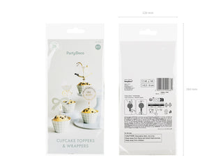 Muffins-set Oh Baby – Grönrutig (6-pack)