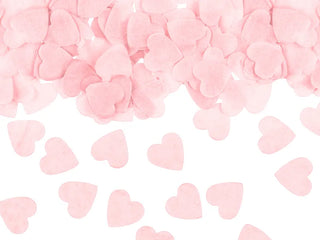 light pink heart-shaped rose petals