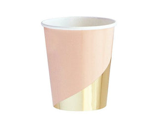 pink and gold mugs