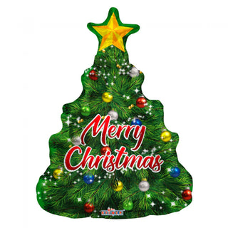 Merry Christmas Julgran Heliumballong 36"