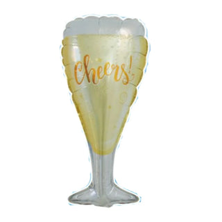 Champagneglas Cheers Heliumballong 33"
